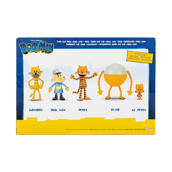 Supa Cat Dog Man Lil Petey Petey Grandpa & 80-HD Action Figure 5-Pack New - Picture 3 of 9